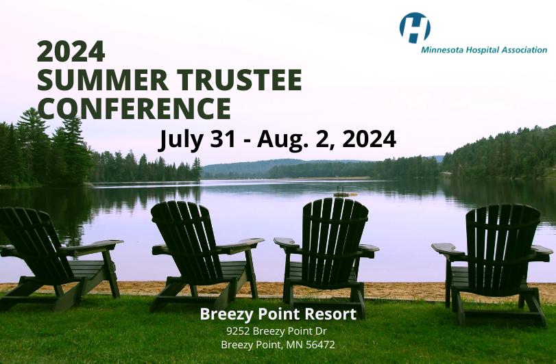 Graphic with the following information: 2024 Summer Trustee Conference, July 31 - Aug. 2