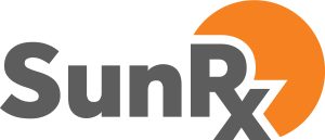 a logo that says sunrx